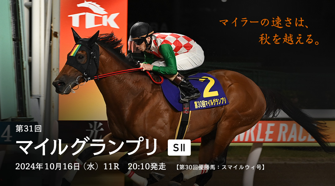 レースと日程 | 東京シティ競馬 : TOKYO CITY KEIBA